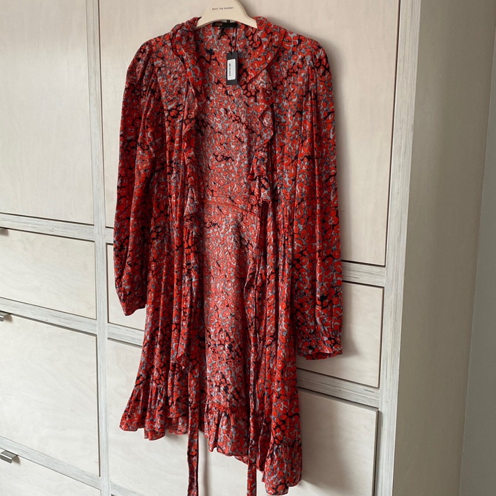 Maje wrap dress NWT